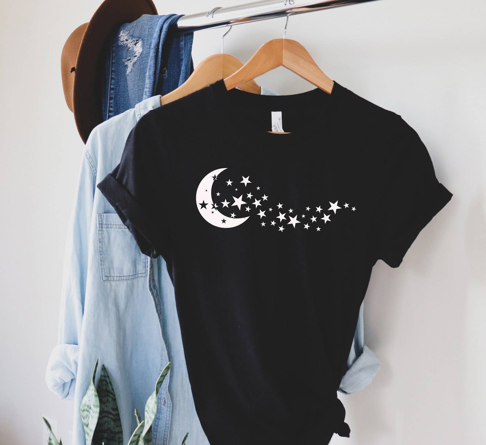 Moon and Stars - Adult & Kids T-Shirts, Sweatshirts & Hoodies apparel design preview 1