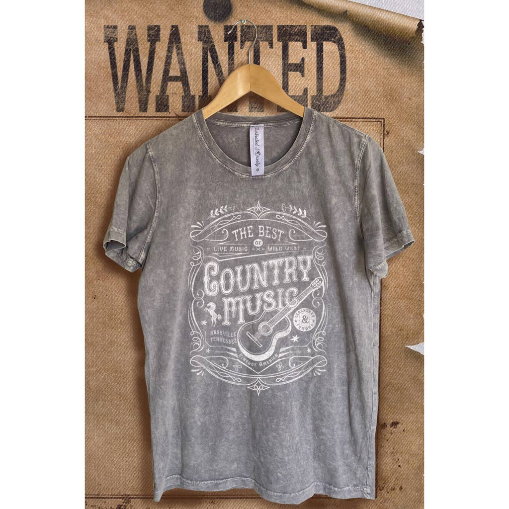 Country Music Mineral Wash Vintage Graphic - Adult & Kids T-Shirts, Sweatshirts & Hoodies apparel design preview 1