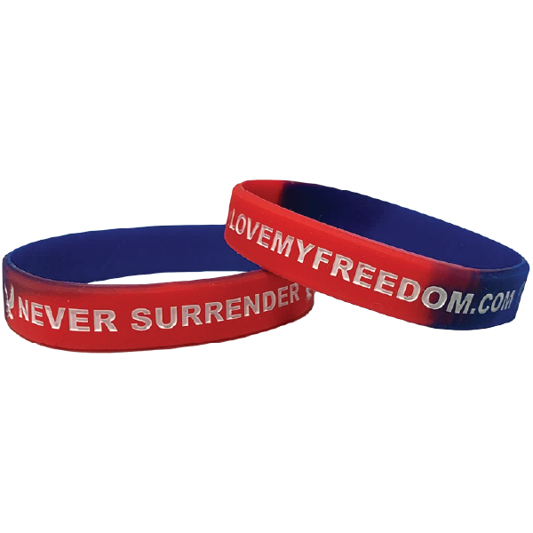 Never Surrender Wristband 9801 - Adult & Kids T-Shirts, Sweatshirts & Hoodies apparel design preview 1