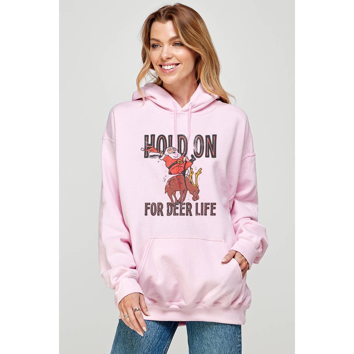 Hold On For Deer Life Graphic - Adult & Kids T-Shirts, Sweatshirts & Hoodies apparel design preview 1
