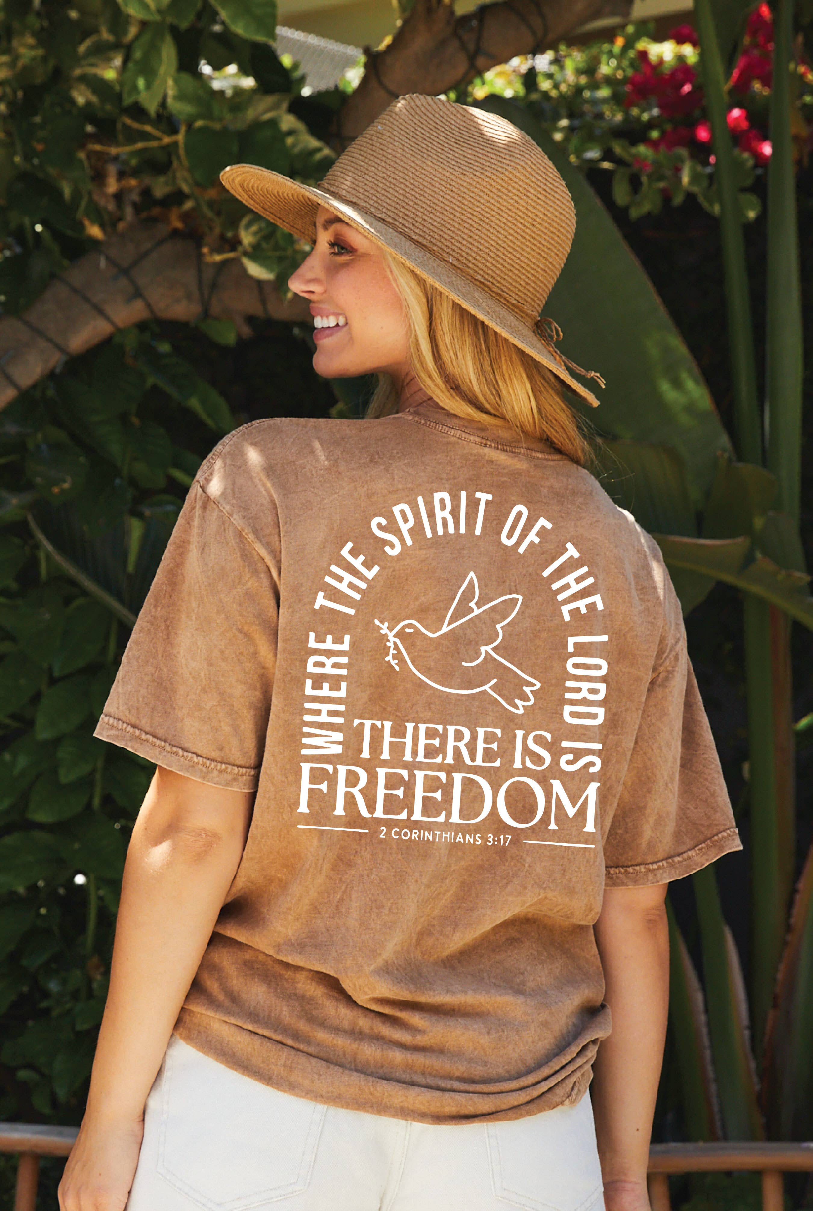 Where the Spirit of Lord Is Mineral Graphic Top - Adult & Kids T-Shirts, Sweatshirts & Hoodies apparel design preview 1