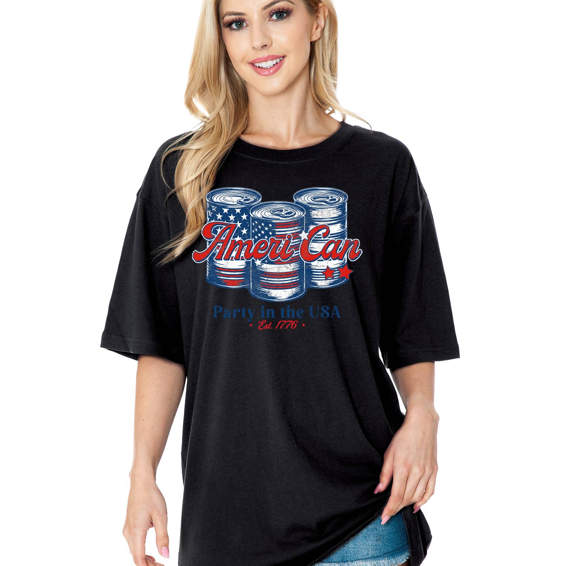 American Party in the USA 1776 Oversized - Adult & Kids T-Shirts, Sweatshirts & Hoodies apparel design preview 1