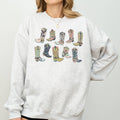Colorful Cowboy Boots, Western, Cowgirl, Country - Adult & Kids T-Shirts, Sweatshirts & Hoodies apparel design preview 1
