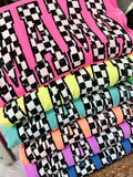 Mama Custom Checkered Varsity Curved Dtf Design - Adult & Kids T-Shirts, Sweatshirts & Hoodies apparel design preview 1