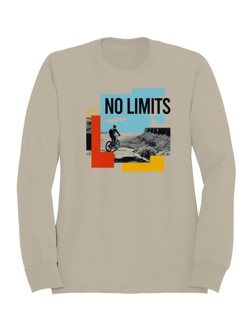No Limits Adventure Cycling Art Men's - Adult & Kids T-Shirts, Sweatshirts & Hoodies apparel design preview 1