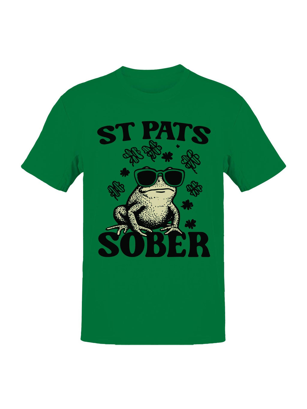 St. Patrick's Day Sober Frog Men's - Adult & Kids T-Shirts, Sweatshirts & Hoodies apparel design preview 1