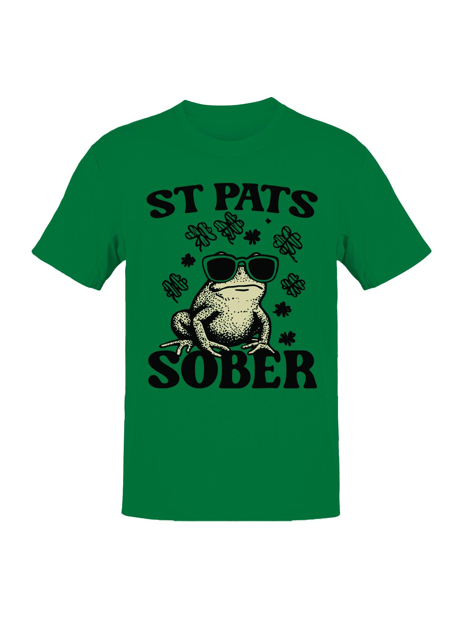St. Patrick's Day Sober Frog Men's - Adult & Kids T-Shirts, Sweatshirts & Hoodies apparel design preview 1