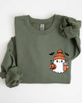 Cute Orange Ghost Pocket Print Halloween Coffee - Adult & Kids T-Shirts, Sweatshirts & Hoodies apparel design preview 1