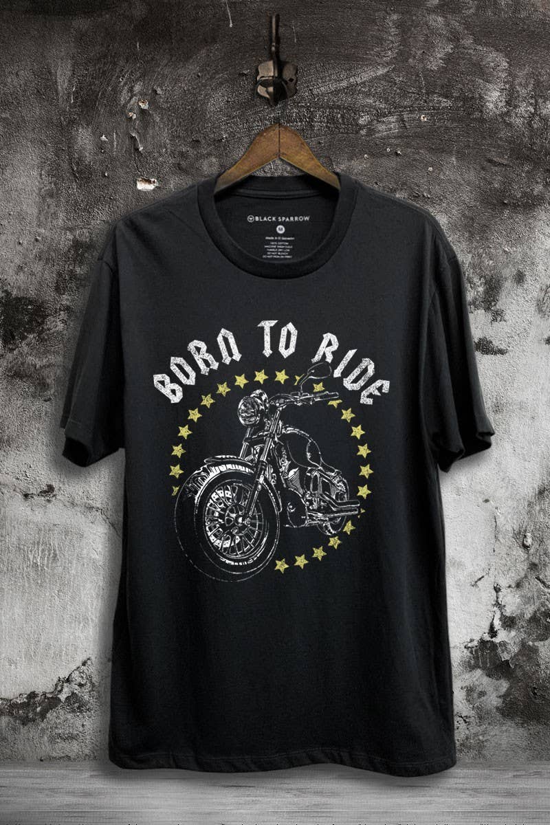 Born To Ride Motorcycle Graphic Top - Adult & Kids T-Shirts, Sweatshirts & Hoodies apparel design preview 1