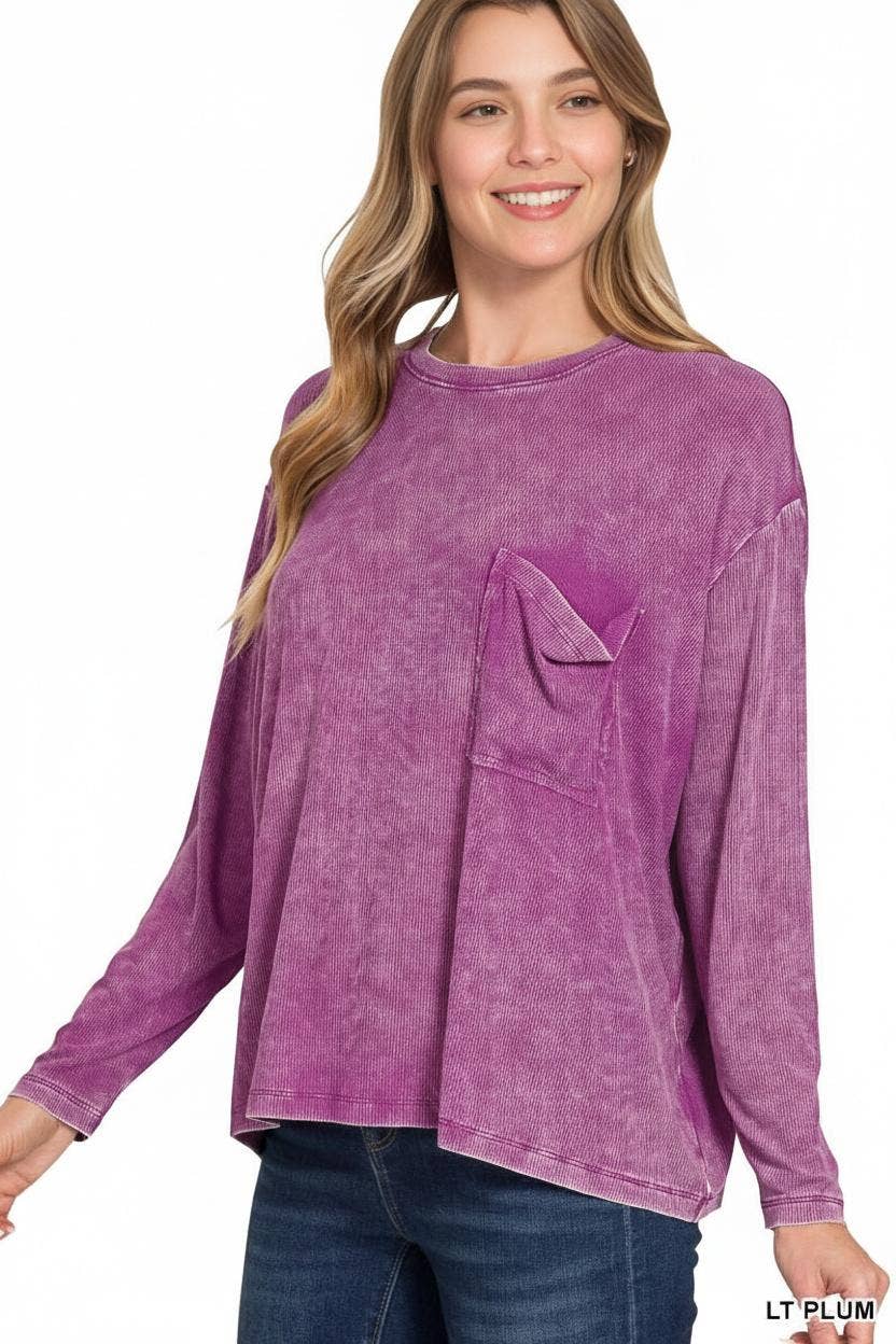 1230 Washed Dolman Sleeve Round Neck Top with A - Adult & Kids T-Shirts, Sweatshirts & Hoodies apparel design preview 1