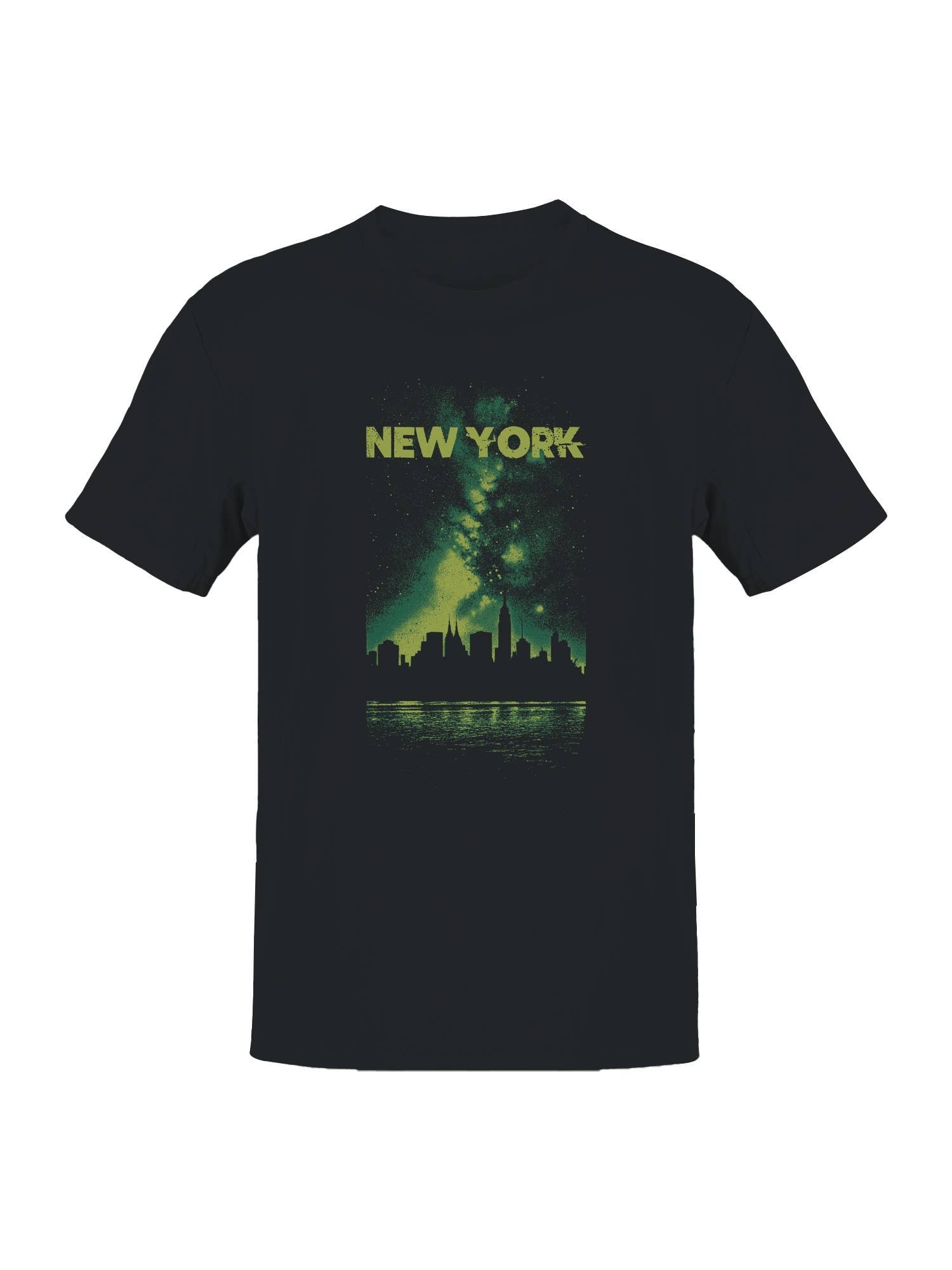 New York Skyline Nightscape Men's - Adult & Kids T-Shirts, Sweatshirts & Hoodies apparel design preview 1