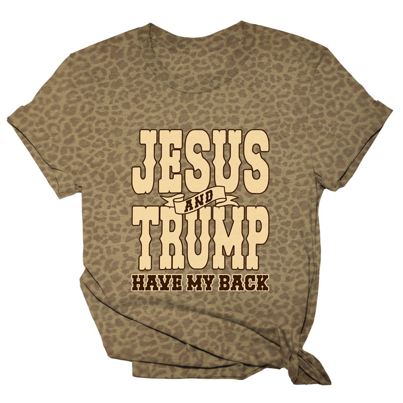 Jesus and Trump Have My Back 2380 - Adult & Kids T-Shirts, Sweatshirts & Hoodies apparel design preview 1