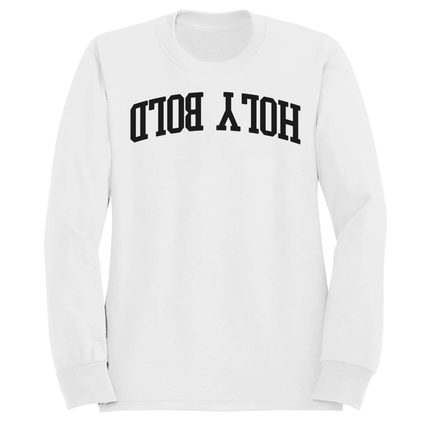 Holy Bold Retro Curved Lettering Men's - Adult & Kids T-Shirts, Sweatshirts & Hoodies apparel design preview 1