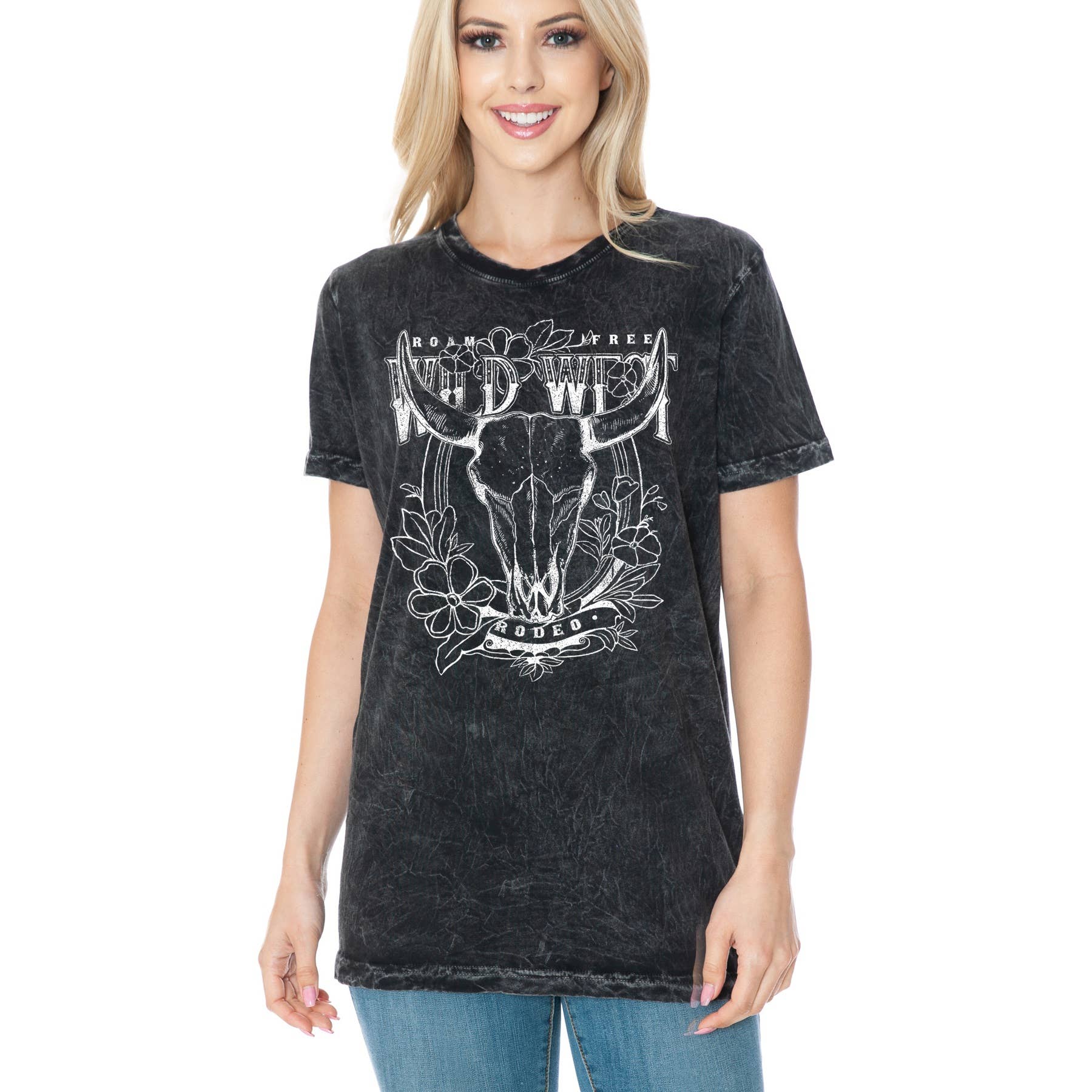 Wild West Rodeo Mineral Wash - Adult & Kids T-Shirts, Sweatshirts & Hoodies apparel design preview 1