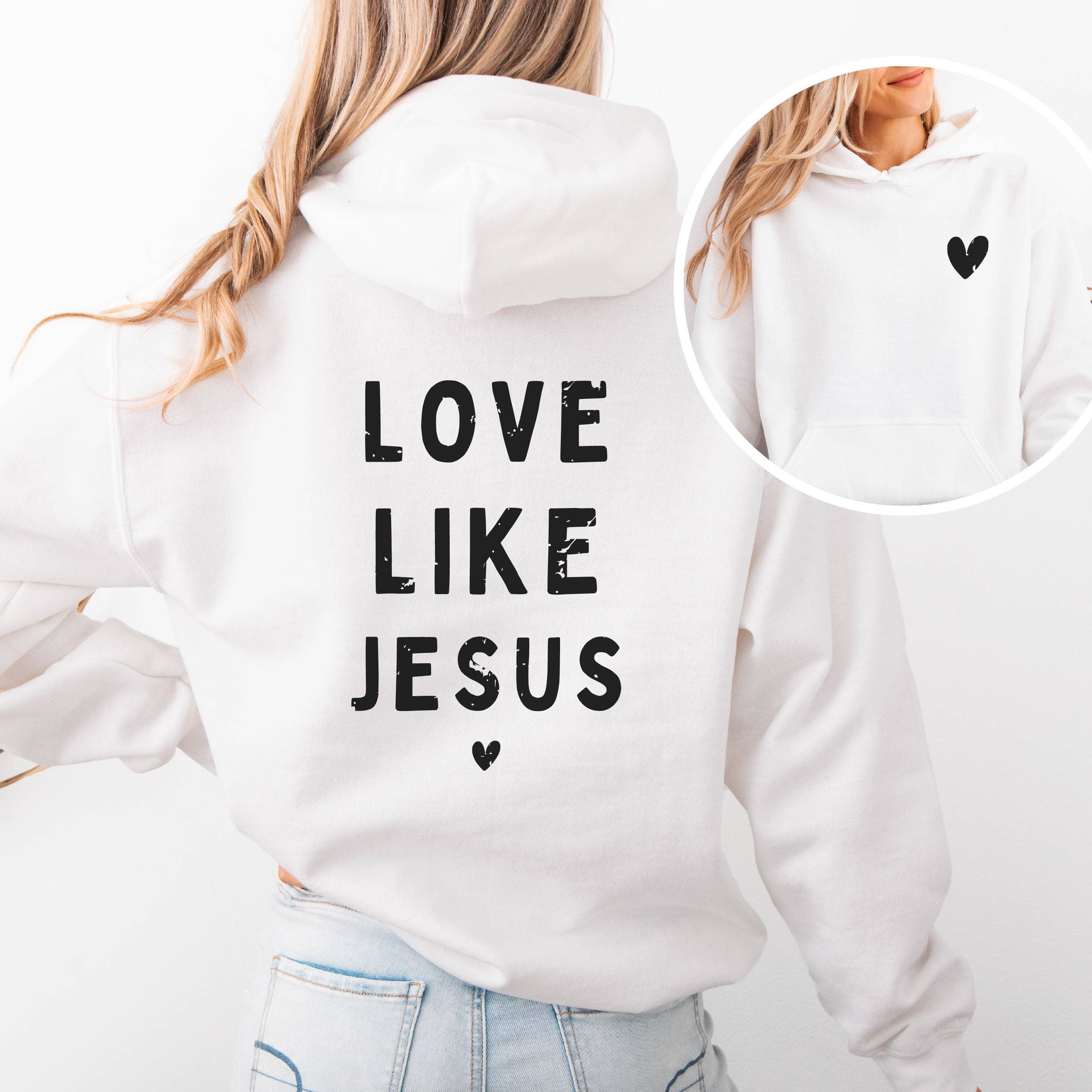 Love Like Jesus, Faith Easter, - Adult & Kids T-Shirts, Sweatshirts & Hoodies apparel design preview 1