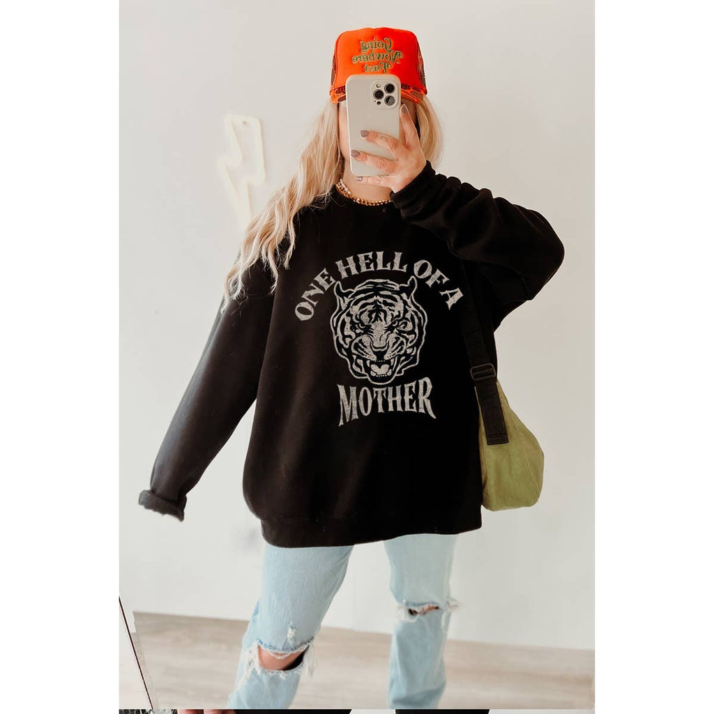 One Hell of A Mother Vintage - Adult & Kids T-Shirts, Sweatshirts & Hoodies apparel design preview 1