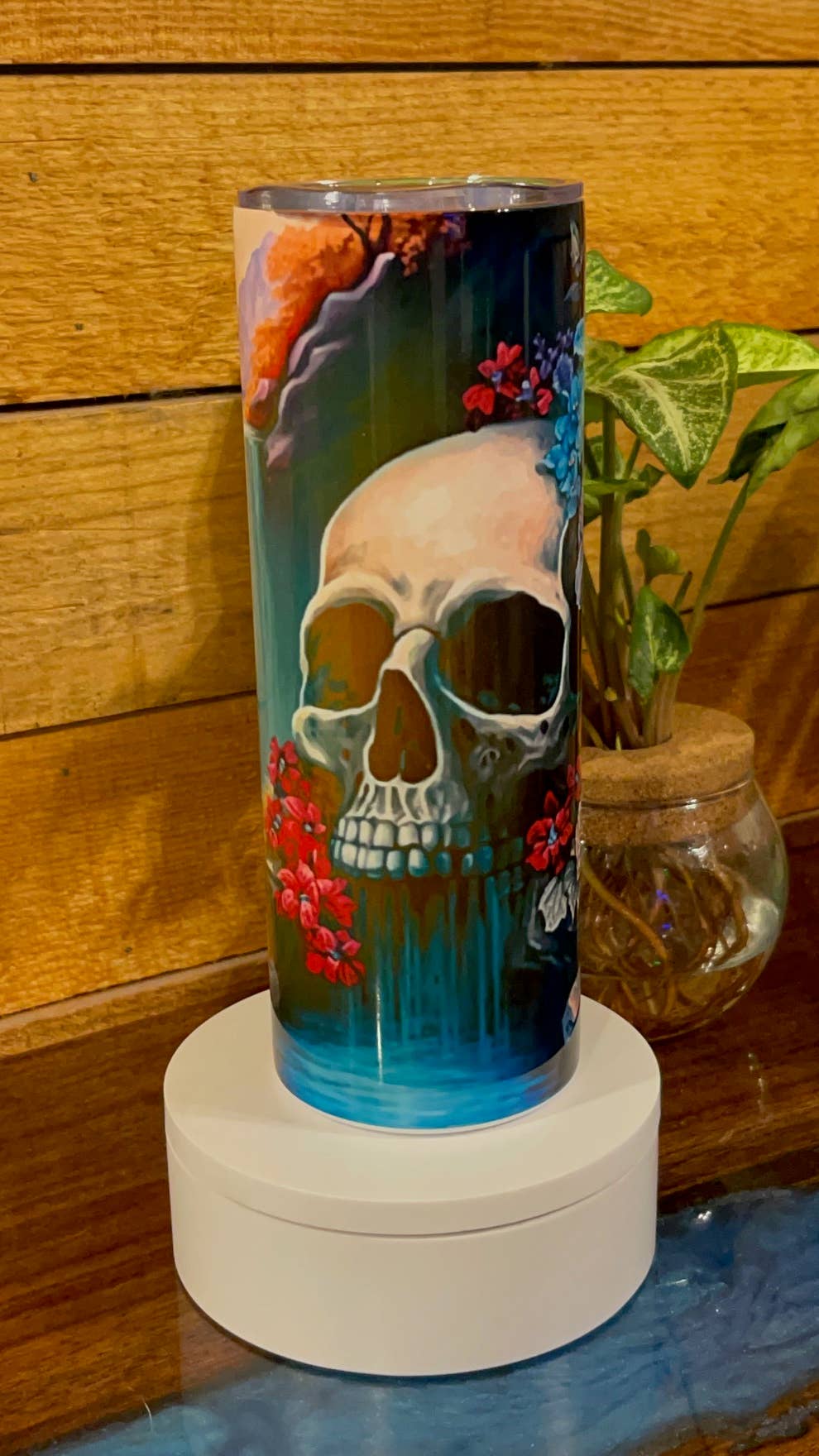 Skull Swamp Tumbler 20 oz Stainless Steel W/Straw - Adult & Kids T-Shirts, Sweatshirts & Hoodies apparel design preview 1