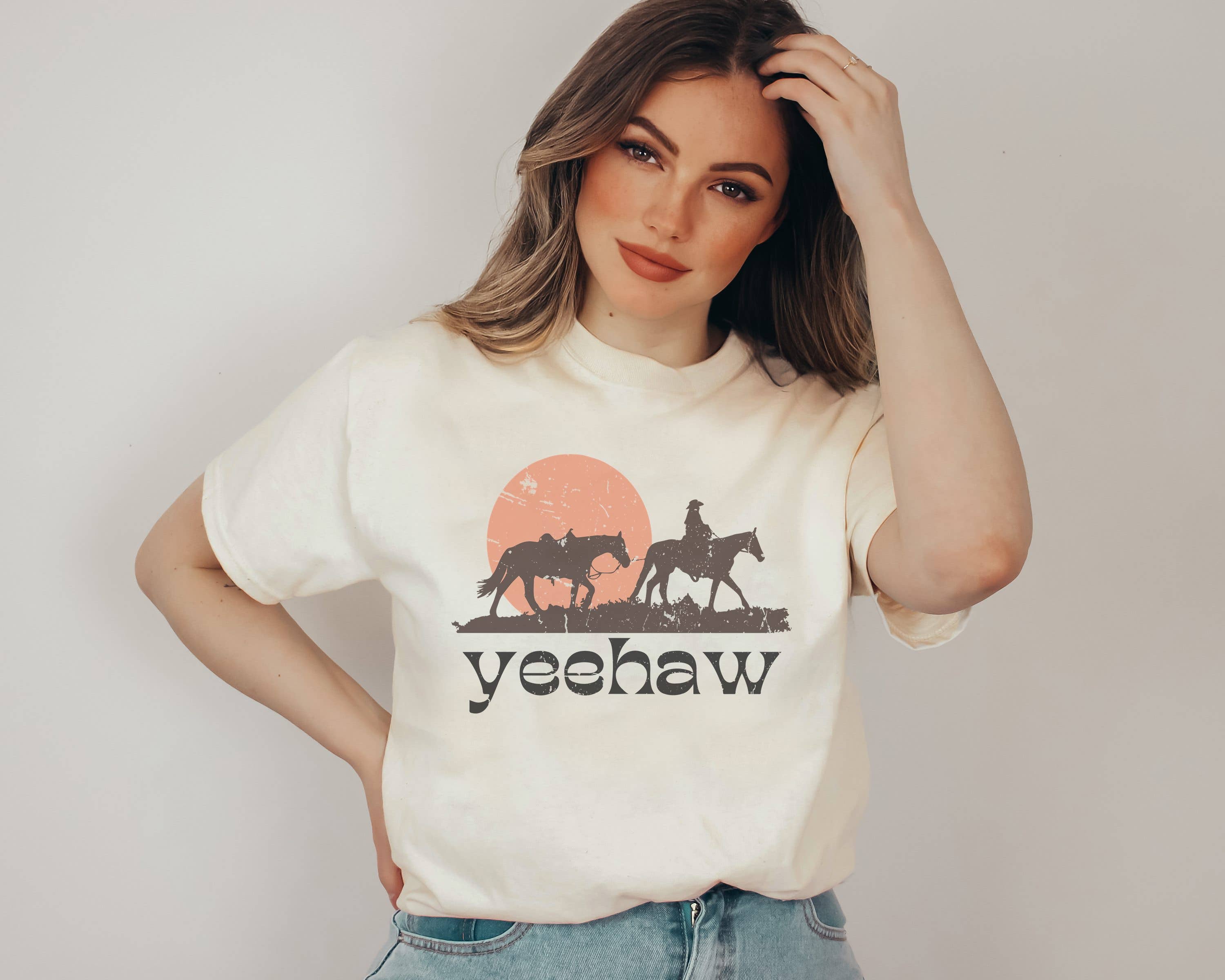 Yeehaw Graphic Western - Adult & Kids T-Shirts, Sweatshirts & Hoodies apparel design preview 1
