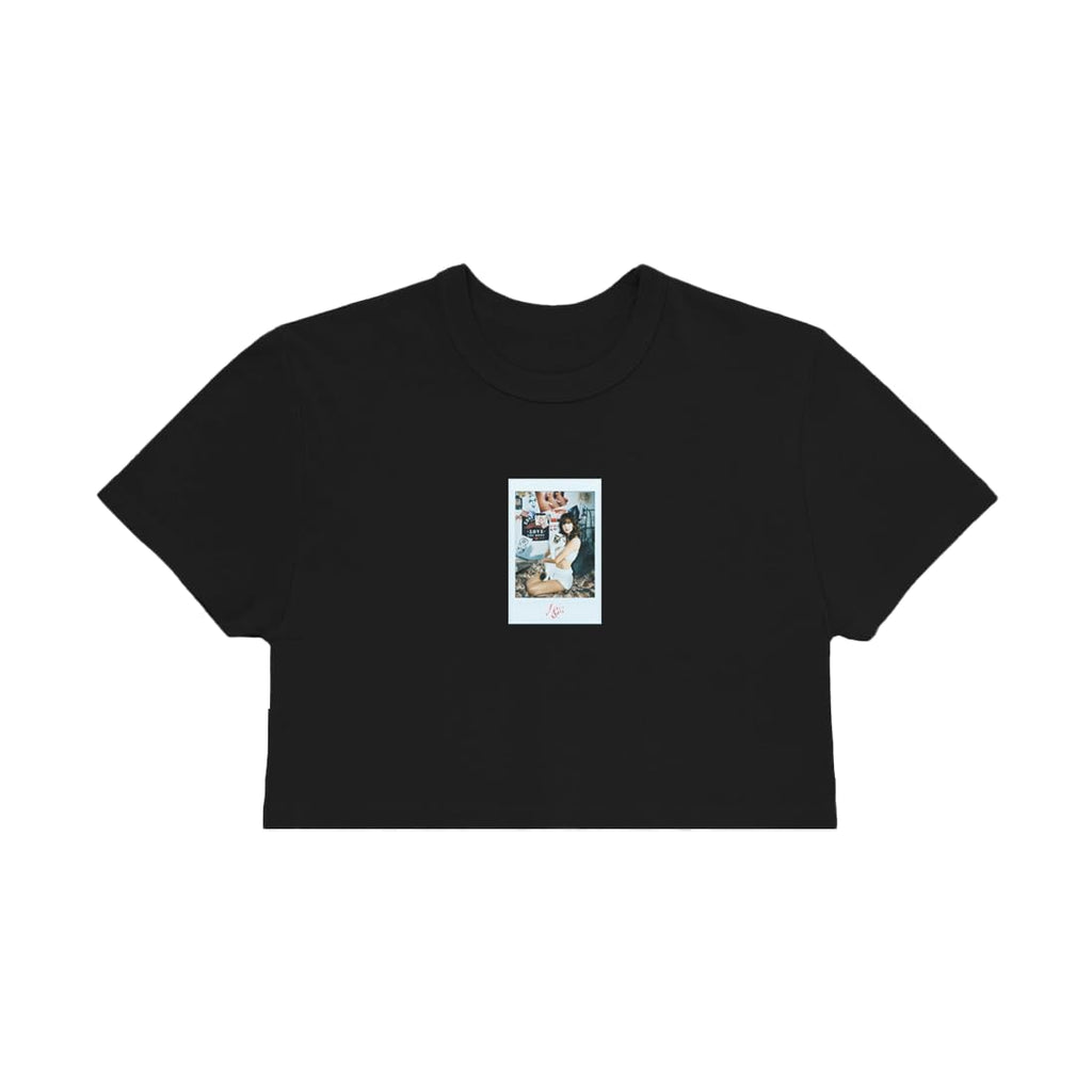 Lisa Womens Polaroid Black T-Shirt - Minimalist Print for Adults - T-Shirt, Sweatshirt, Hoodie