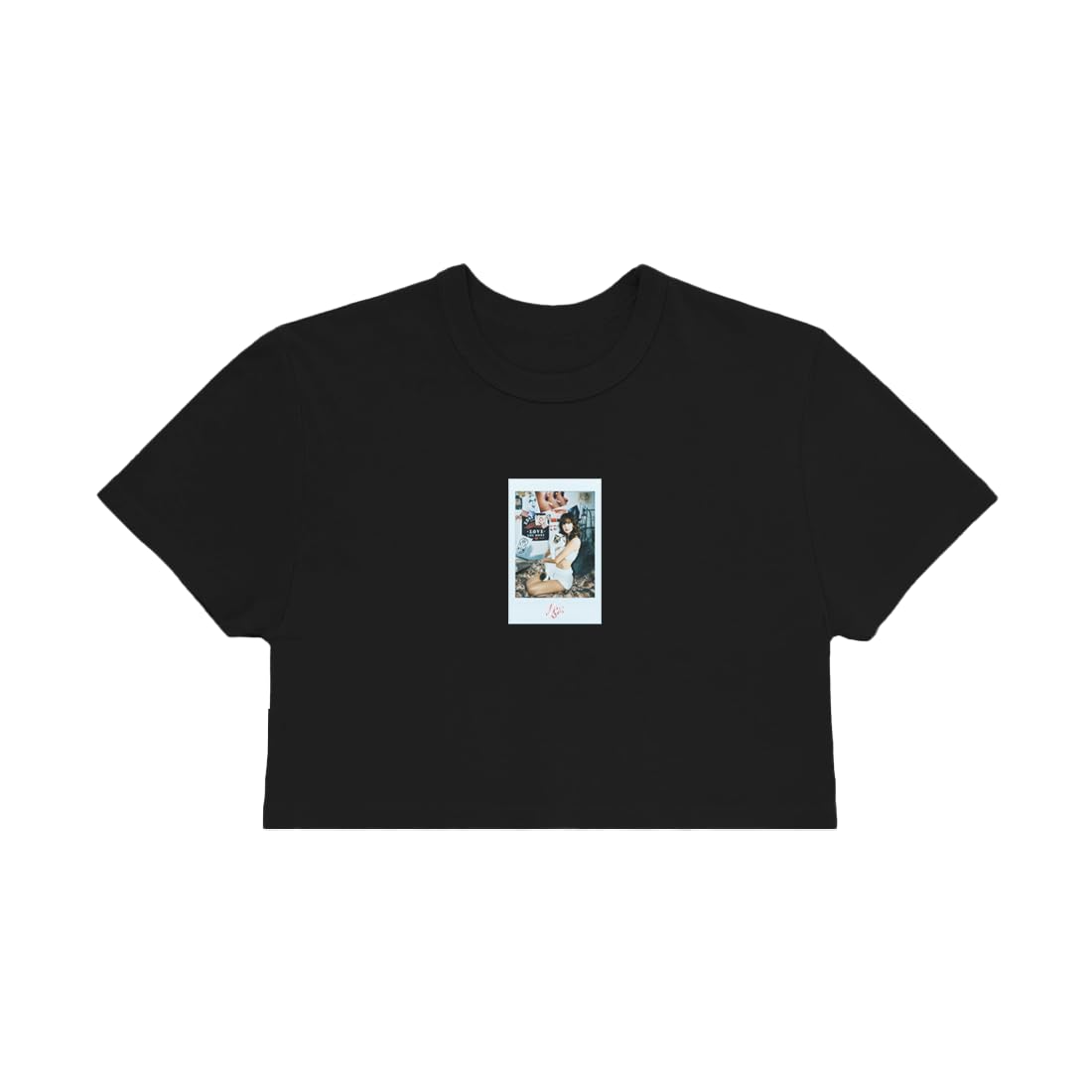 Lisa Womens Polaroid Black T-Shirt - Minimalist Print for Adults - T-Shirt, Sweatshirt, Hoodie