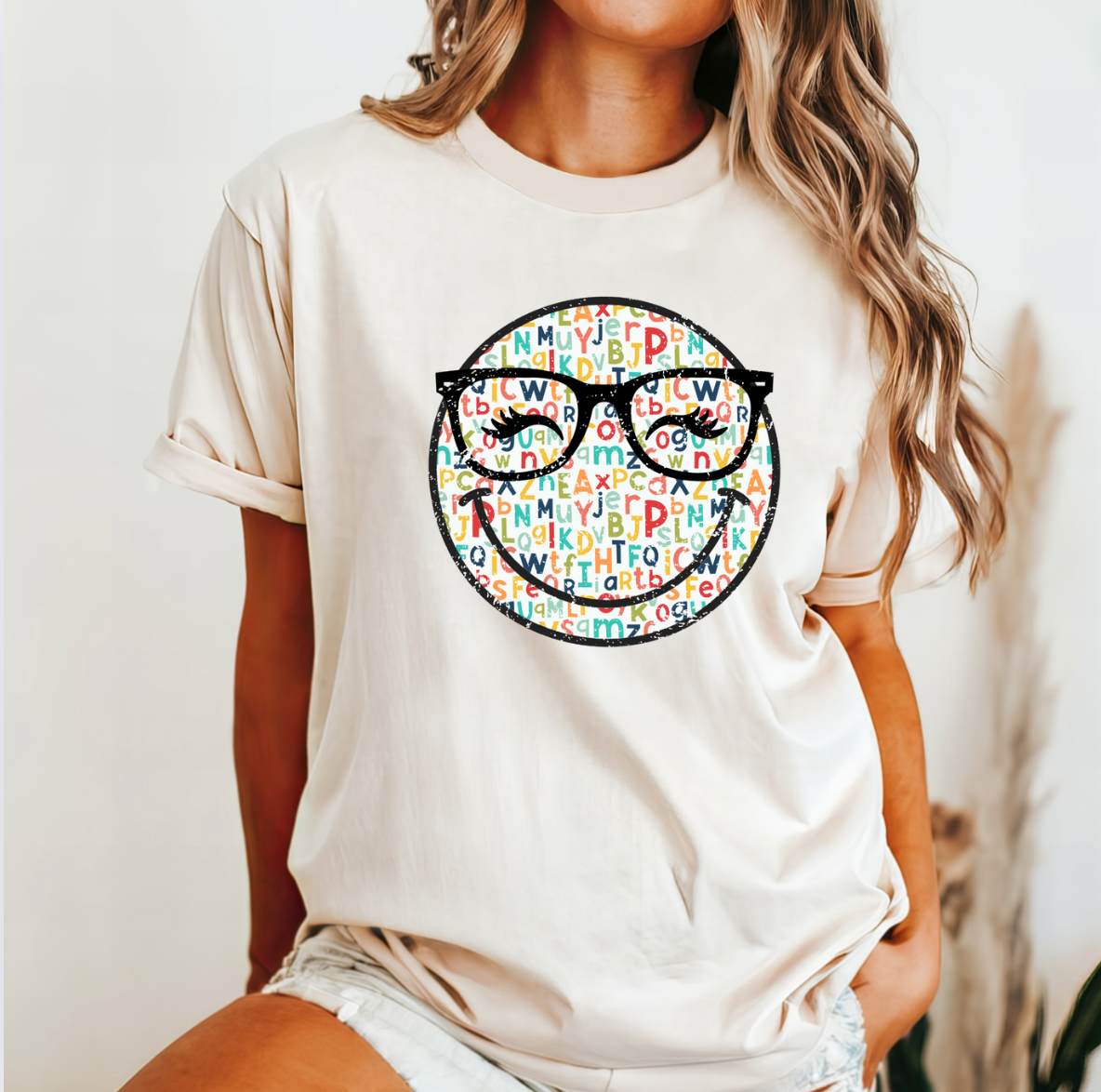 Smiley Face Alphabet - Adult & Kids T-Shirts, Sweatshirts & Hoodies apparel design preview 1