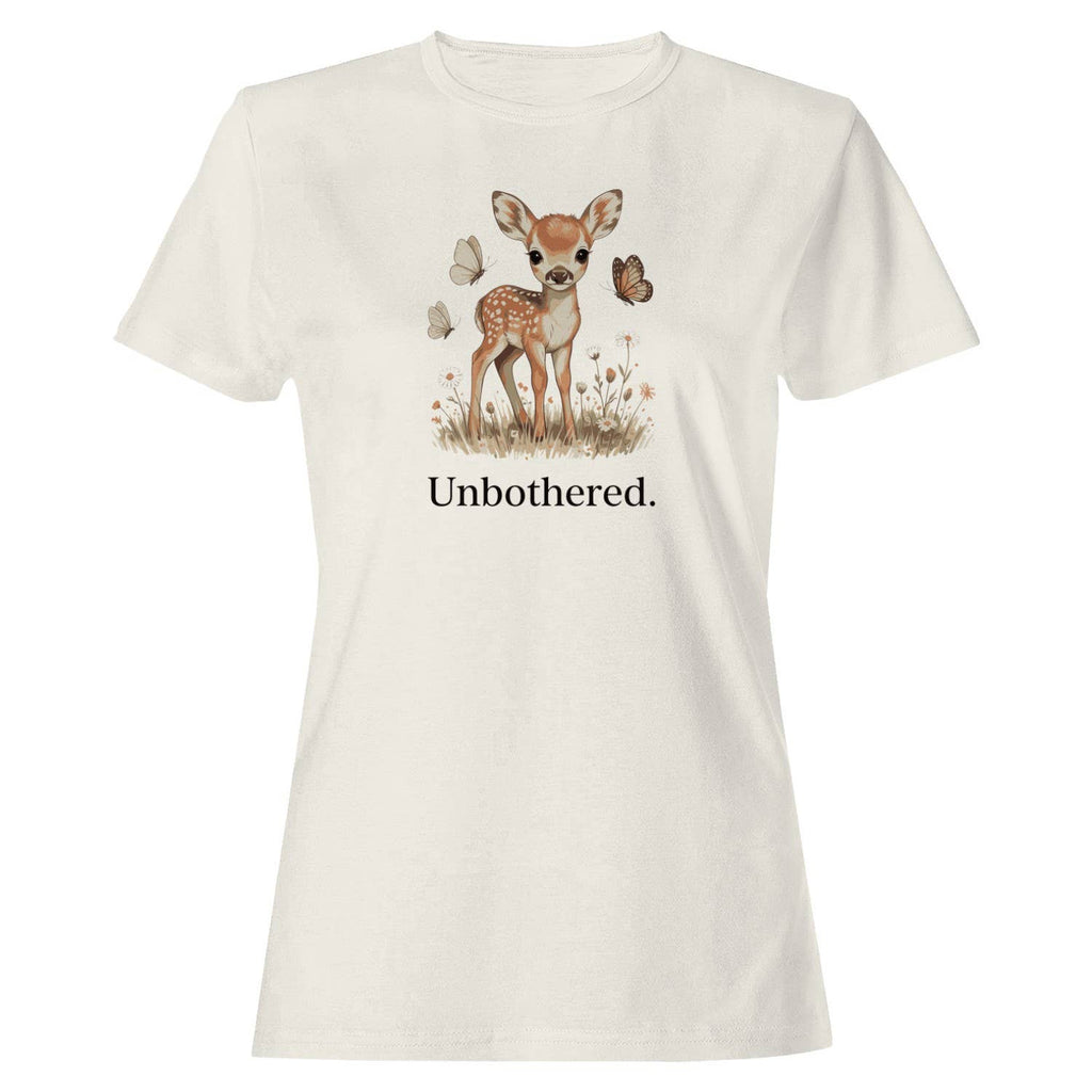 Unbothered Cute Fawn Women's - Adult & Kids T-Shirts, Sweatshirts & Hoodies apparel design preview 1