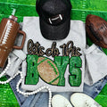 Let's Do This Boys Green/Gold Sequin Patch Sport Grey - Adult & Kids T-Shirts, Sweatshirts & Hoodies apparel design preview 1