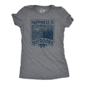 Hapiness Is Being Outdoors Women's - Adult & Kids T-Shirts, Sweatshirts & Hoodies apparel design preview 1