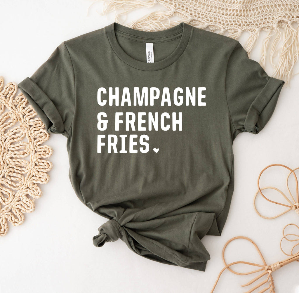 Champagne French Fries - Adult & Kids T-Shirts, Sweatshirts & Hoodies apparel design preview 1