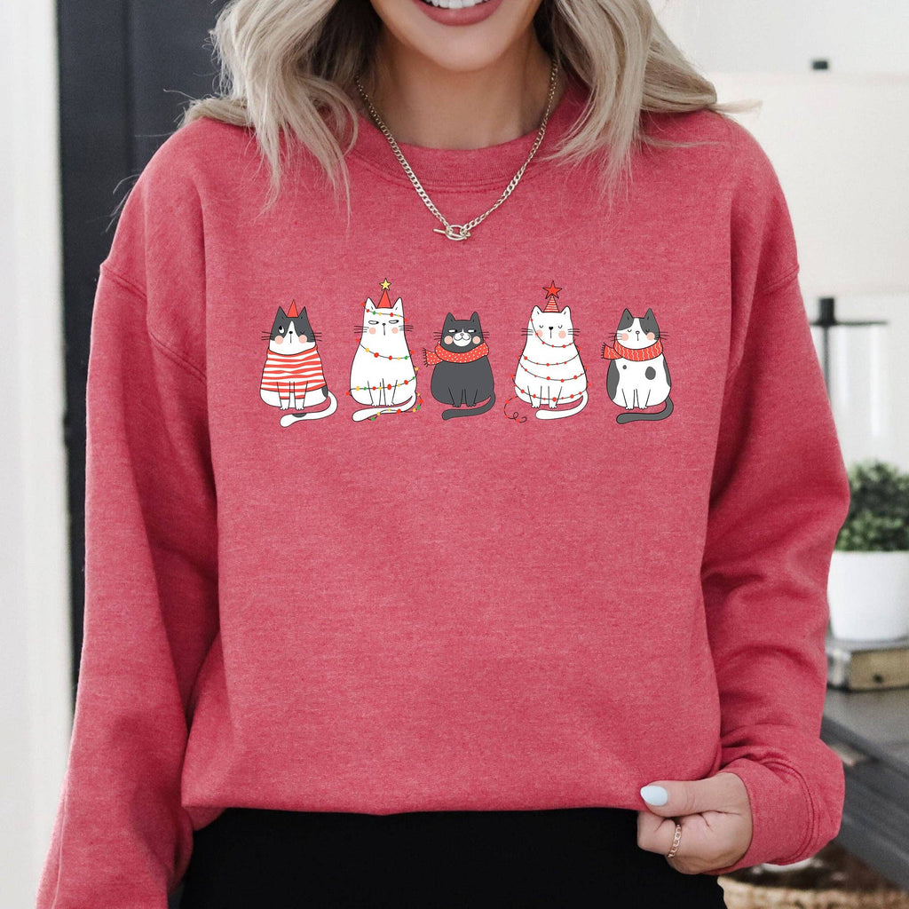 Christmas Cats, Kitties, Cat Lovers, Santa, Xmas - Adult & Kids T-Shirts, Sweatshirts & Hoodies apparel design preview 1