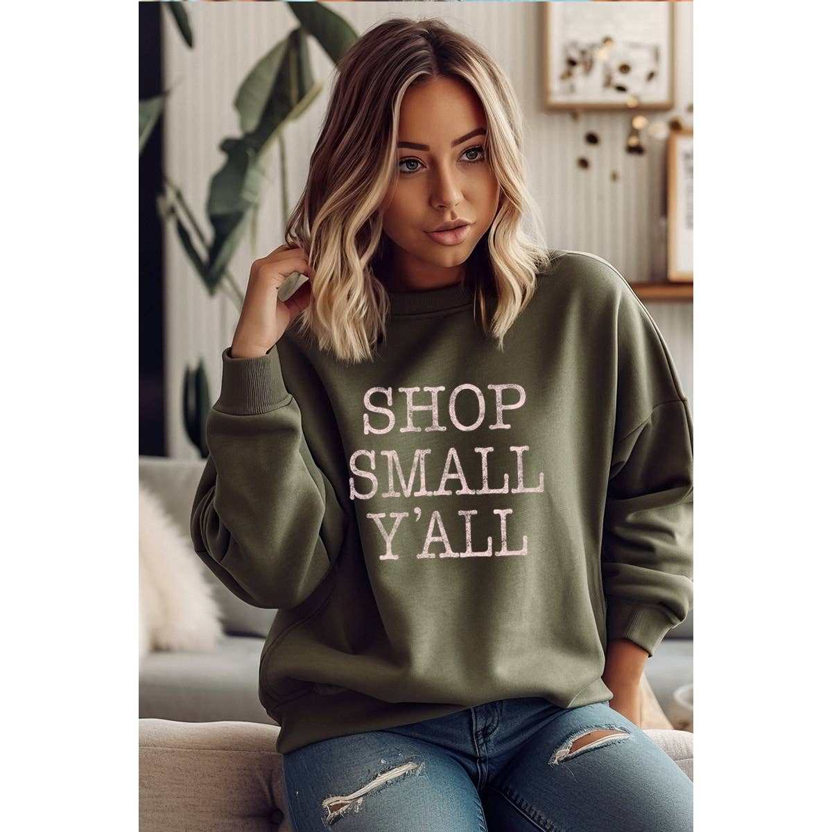 Shop Small Yall Vintage Graphic - Adult & Kids T-Shirts, Sweatshirts & Hoodies apparel design preview 1