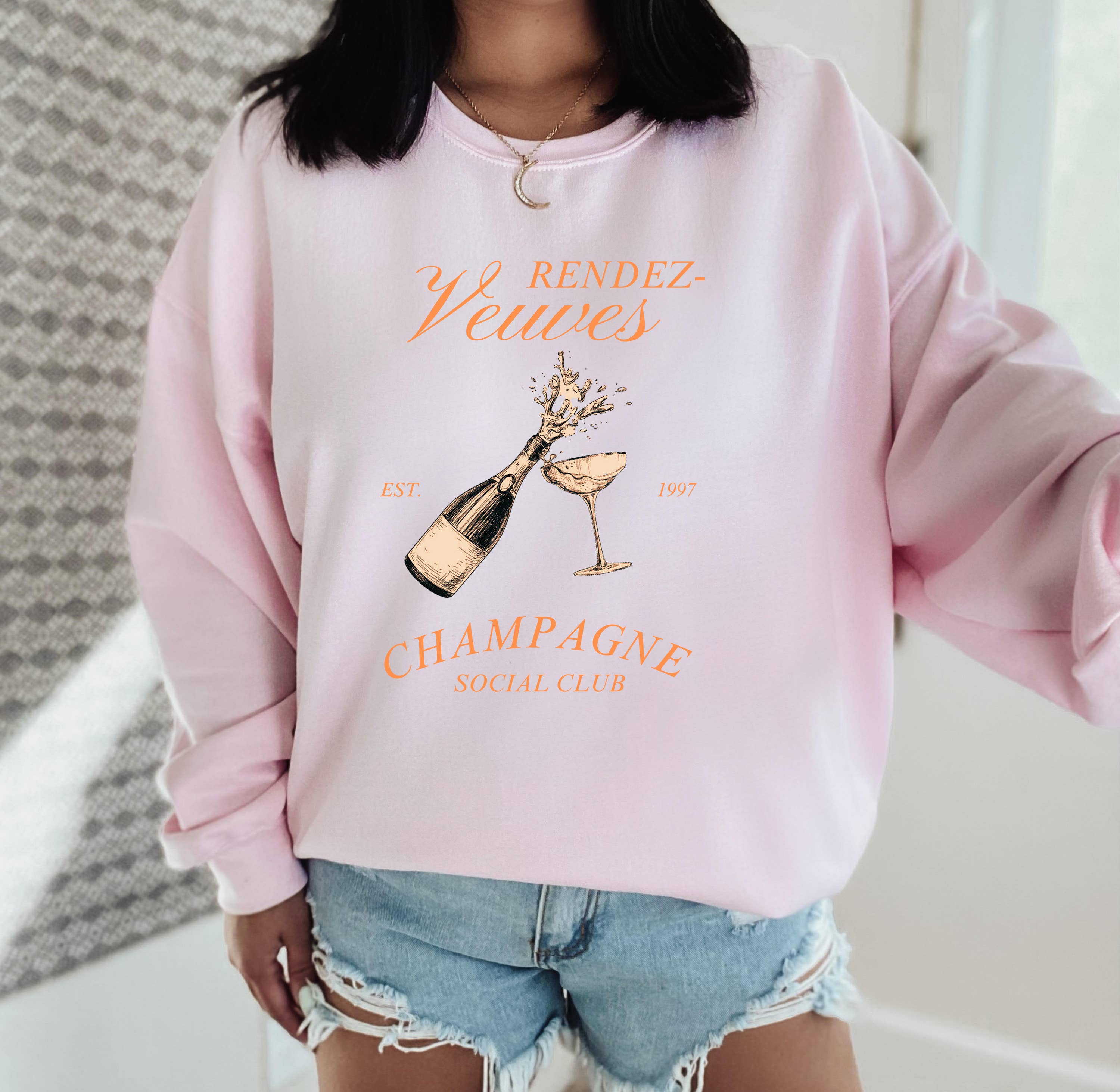 Champagne Social Club, Trendy - Adult & Kids T-Shirts, Sweatshirts & Hoodies apparel design preview 1