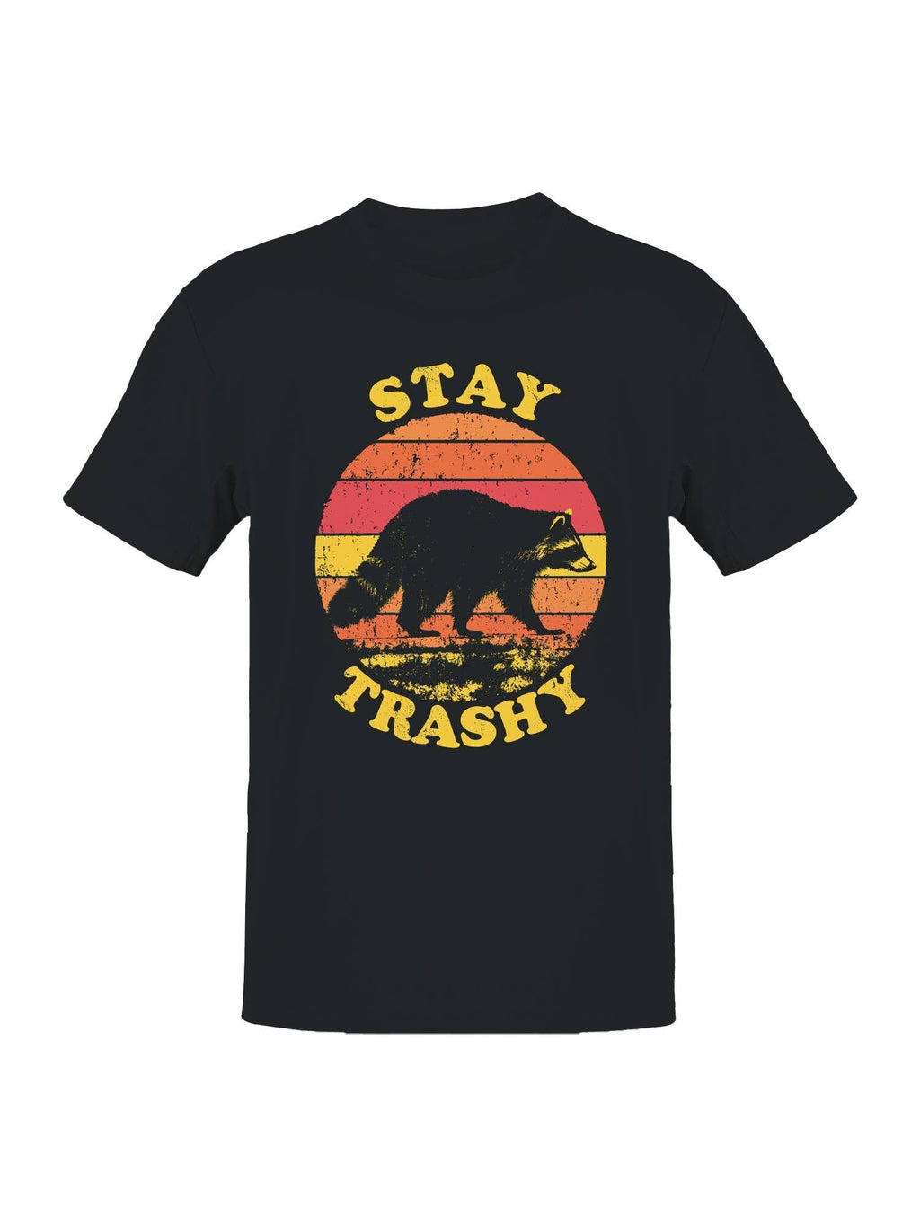 Stay Trashy Raccoon Vintage Design Men's - Adult & Kids T-Shirts, Sweatshirts & Hoodies apparel design preview 1