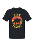 Stay Trashy Raccoon Vintage Design Men's - Adult & Kids T-Shirts, Sweatshirts & Hoodies apparel design preview 1
