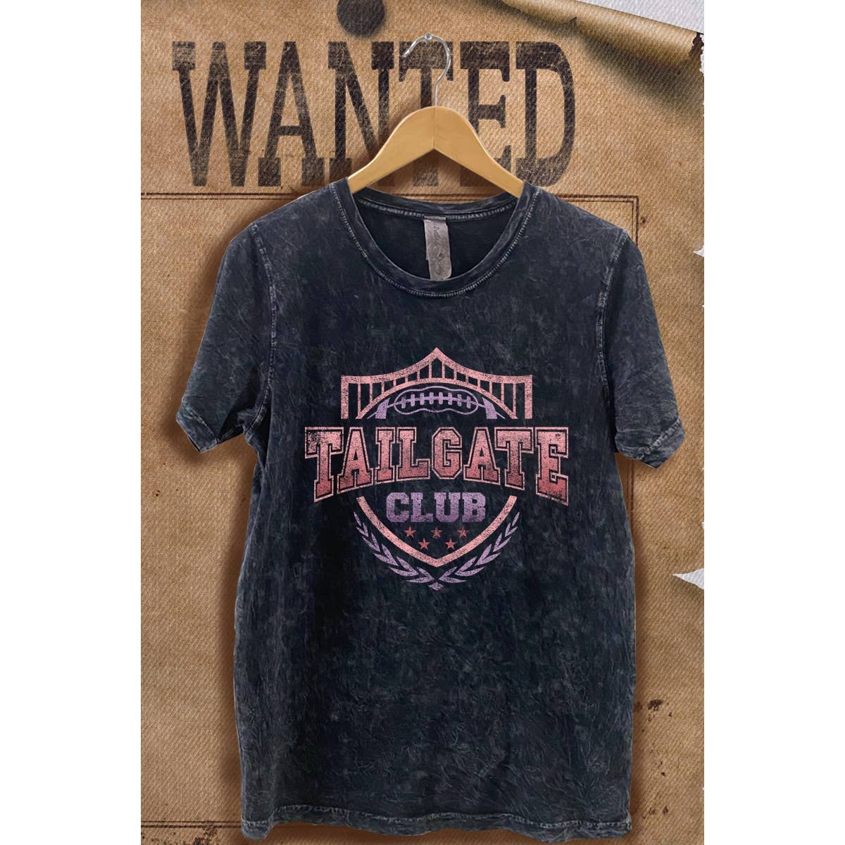 Tailgate Club Mineral Wash Vintage Game Day Graphic T - Adult & Kids T-Shirts, Sweatshirts & Hoodies apparel design preview 1