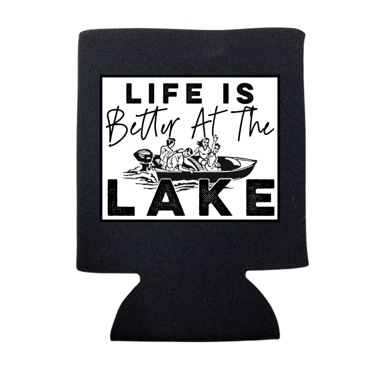 Life Is Better At the Lake Can Cooler - Adult & Kids T-Shirts, Sweatshirts & Hoodies apparel design preview 1