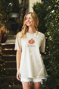 Pumpkin Spice Latte Oversized Mineral Washed Graphic - Adult & Kids T-Shirts, Sweatshirts & Hoodies apparel design preview 1