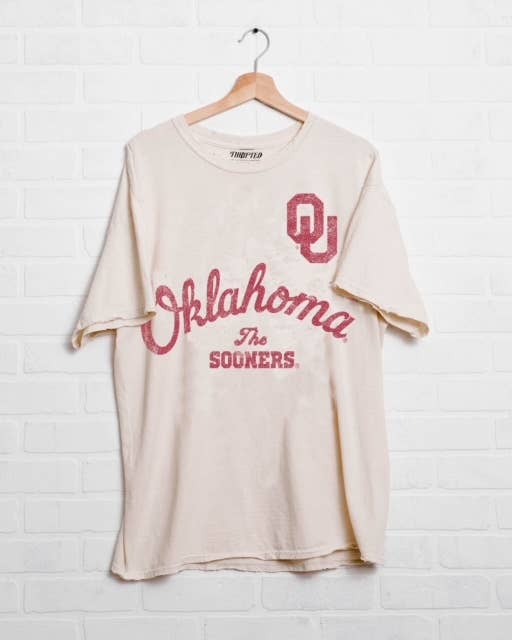 Ou Oklahoma Sooners Quality Off White Thrifted - Adult & Kids T-Shirts, Sweatshirts & Hoodies apparel design preview 1