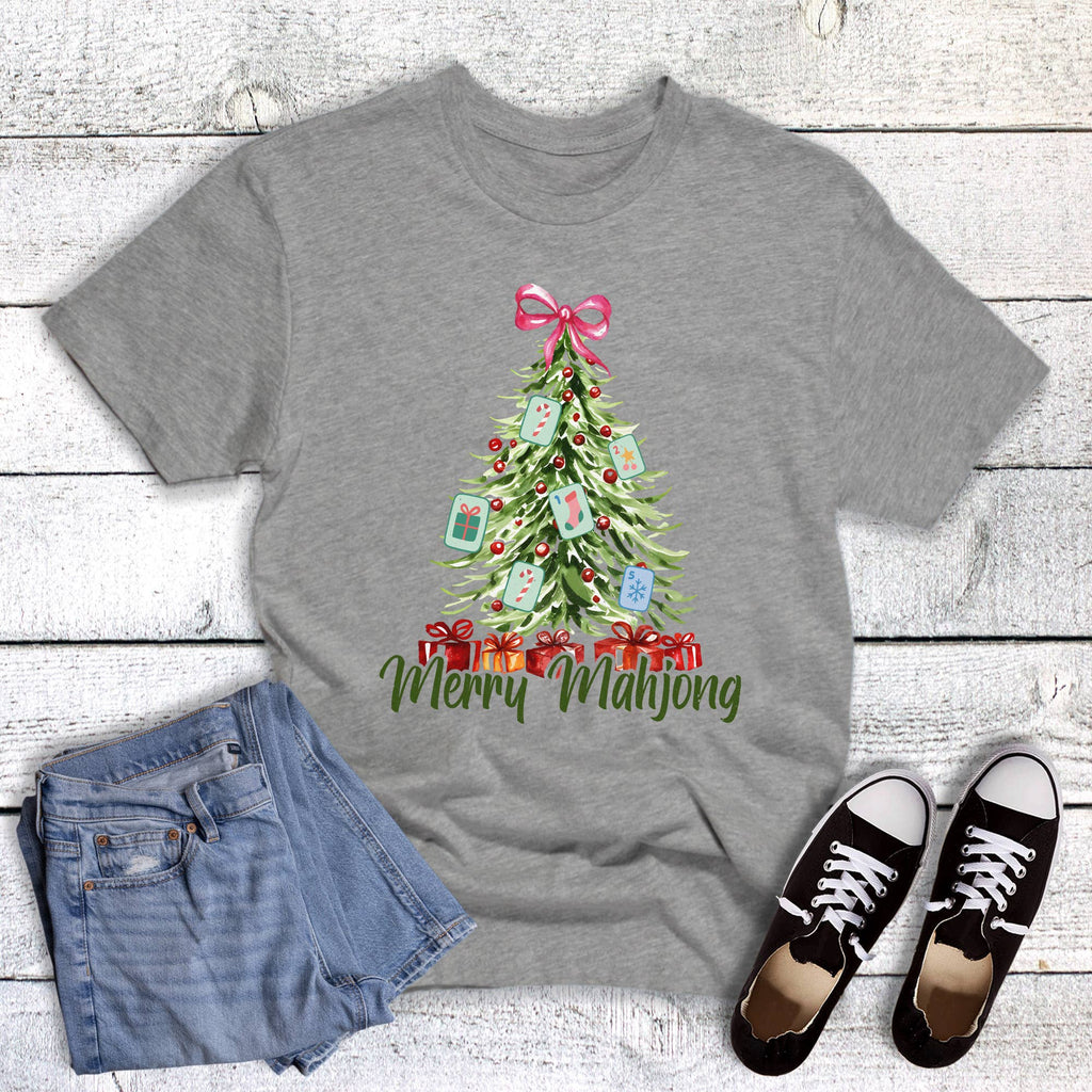 Christmas Whimsical Merry Mahjong Graphic - Adult & Kids T-Shirts, Sweatshirts & Hoodies apparel design preview 1