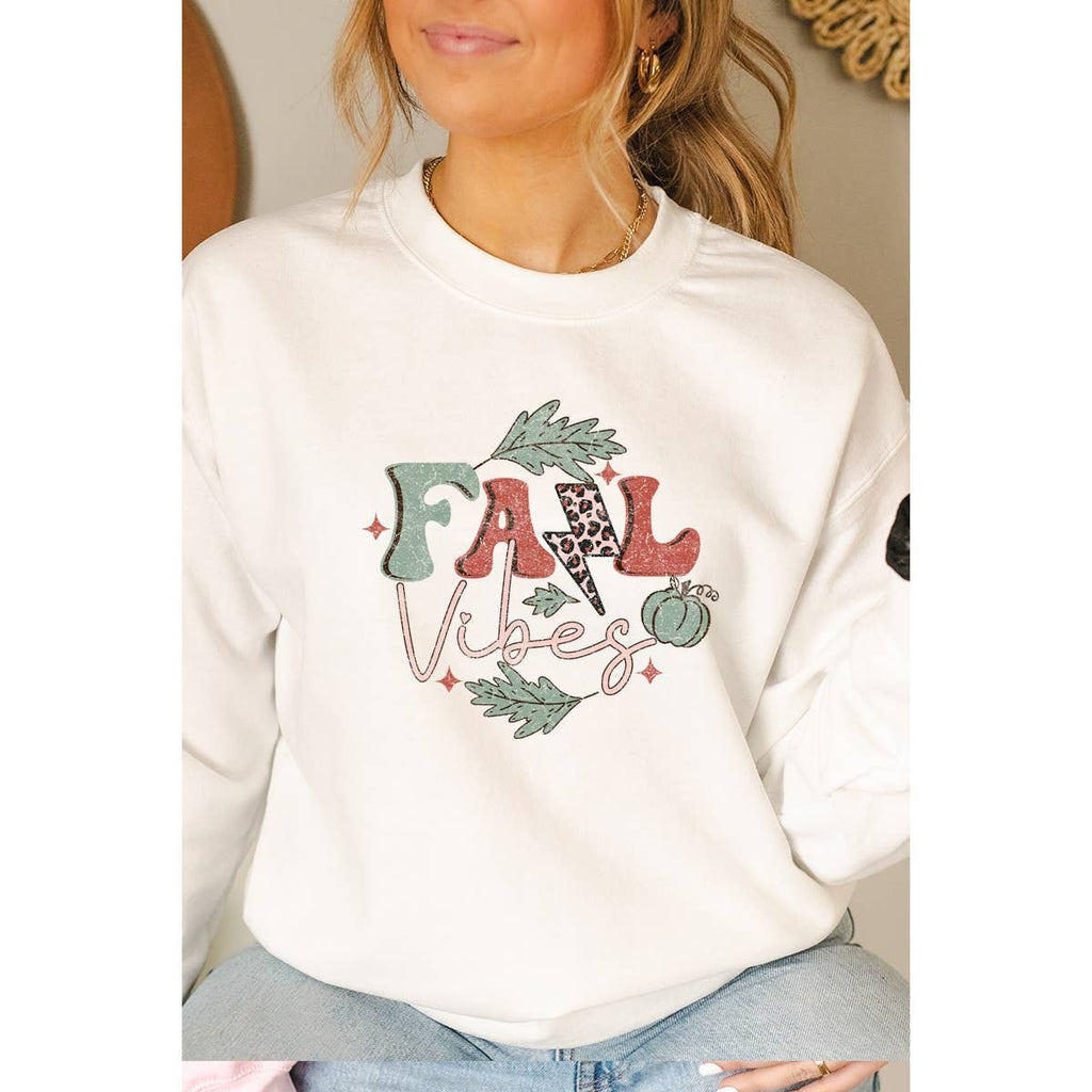 Fall Vibes Vintage Graphic Oversizes - Adult & Kids T-Shirts, Sweatshirts & Hoodies apparel design preview 1