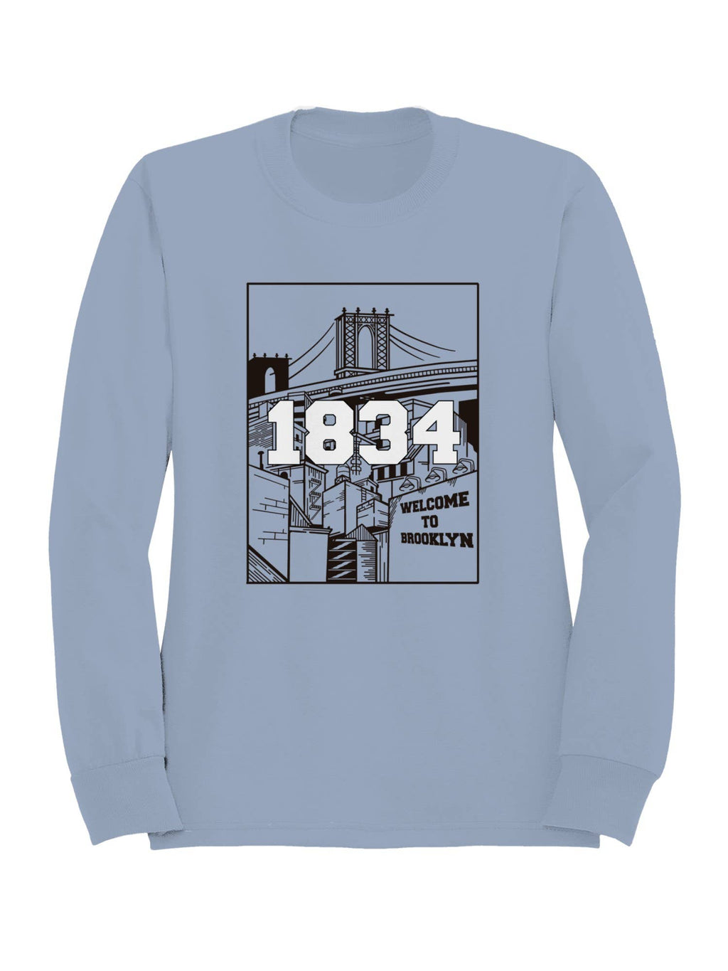 Brooklyn Bridge Art Print Men's - Adult & Kids T-Shirts, Sweatshirts & Hoodies apparel design preview 1