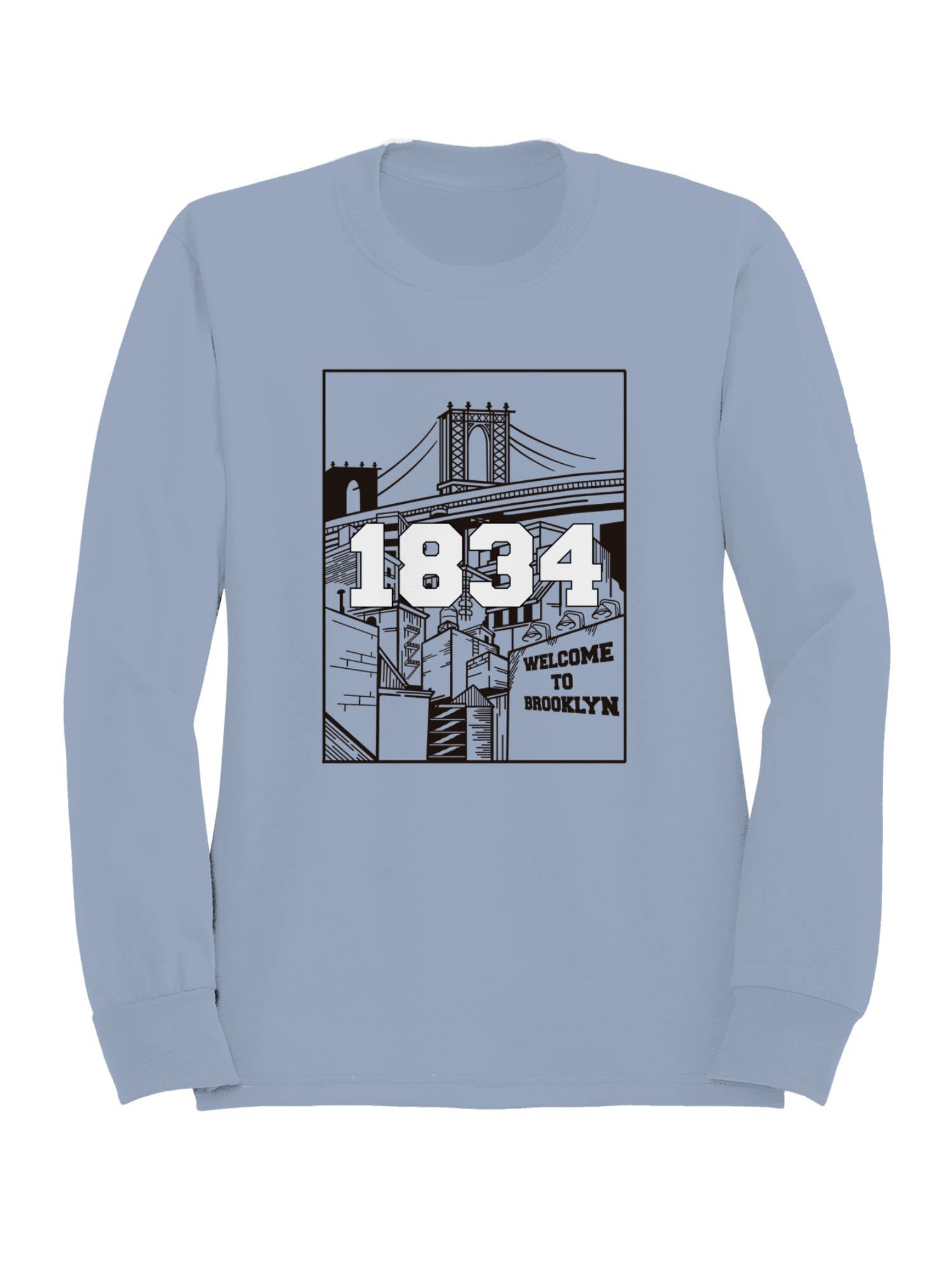 Brooklyn Bridge Art Print Men's - Adult & Kids T-Shirts, Sweatshirts & Hoodies apparel design preview 1
