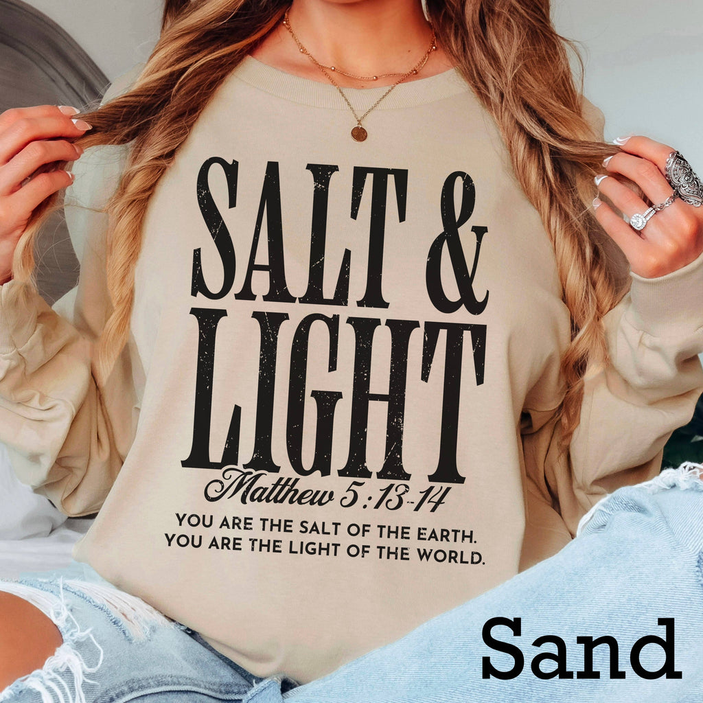 Salt Light Christian - Adult & Kids T-Shirts, Sweatshirts & Hoodies apparel design preview 1