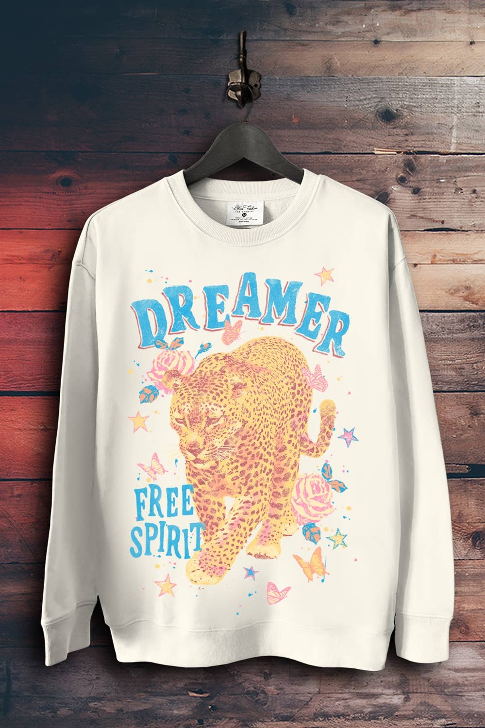 Dreamer Leopard - Adult & Kids T-Shirts, Sweatshirts & Hoodies apparel design preview 1