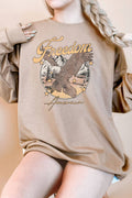 Freedom America Eagle Oversize Graphix Terry - Adult & Kids T-Shirts, Sweatshirts & Hoodies apparel design preview 1