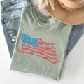 American Flag Illustration, Patriotic, 4th of July - Adult & Kids T-Shirts, Sweatshirts & Hoodies apparel design preview 1