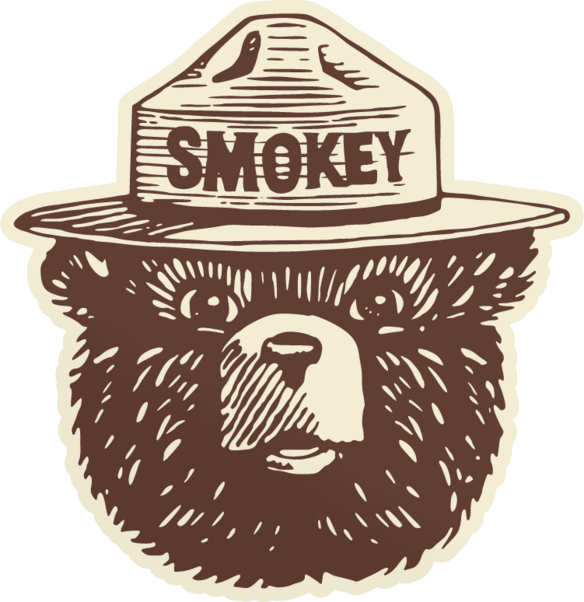 Smokey Logo Sticker - Adult & Kids T-Shirts, Sweatshirts & Hoodies apparel design preview 1