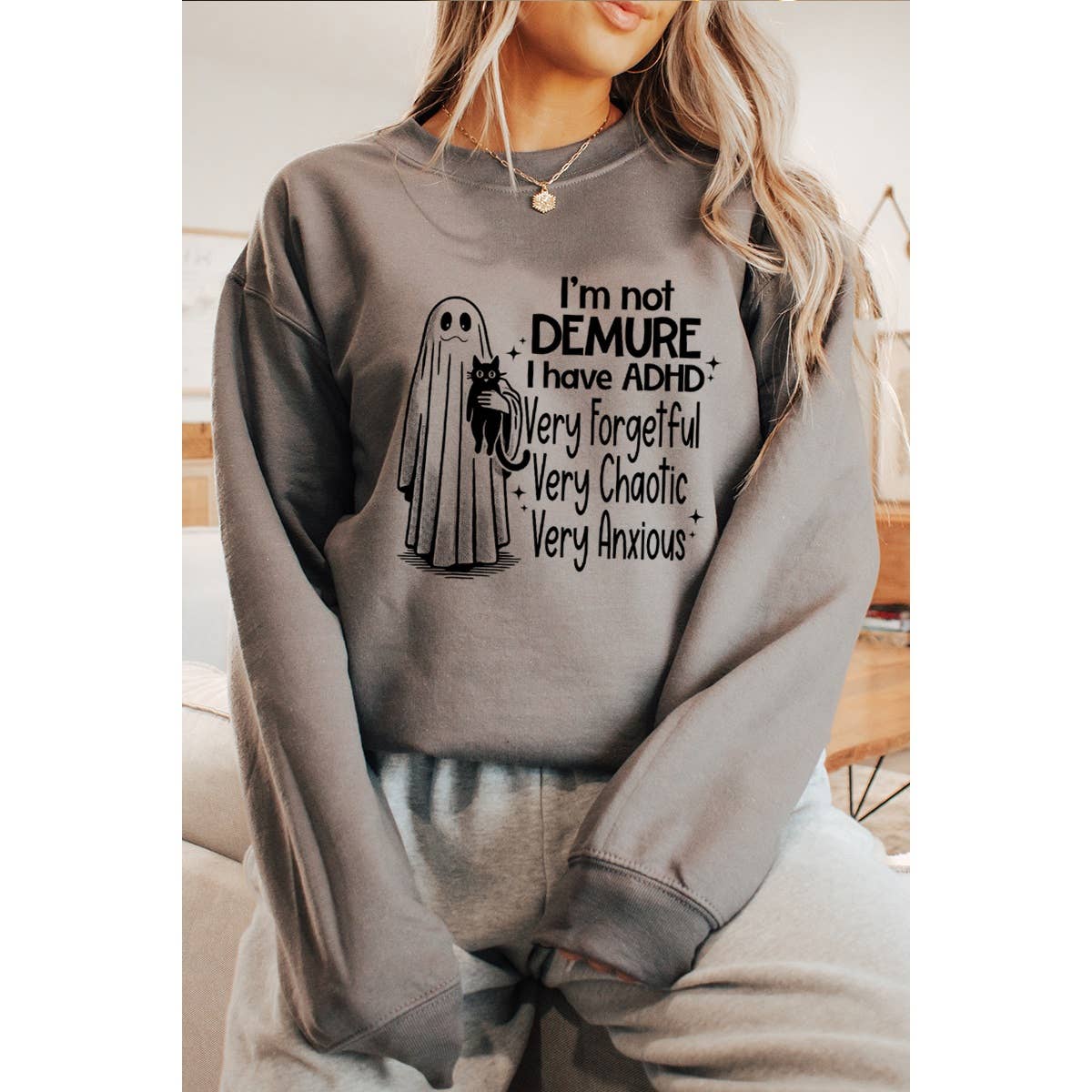 I Am Not Demure Graphic - Adult & Kids T-Shirts, Sweatshirts & Hoodies apparel design preview 1