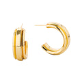 14K Gold-Dipped Stylish Hoop Post Earring - Adult & Kids T-Shirts, Sweatshirts & Hoodies apparel design preview 1