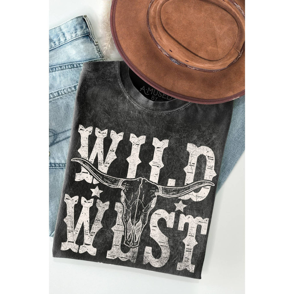 Wild West- Vintage Mineral Wash - Adult & Kids T-Shirts, Sweatshirts & Hoodies apparel design preview 1